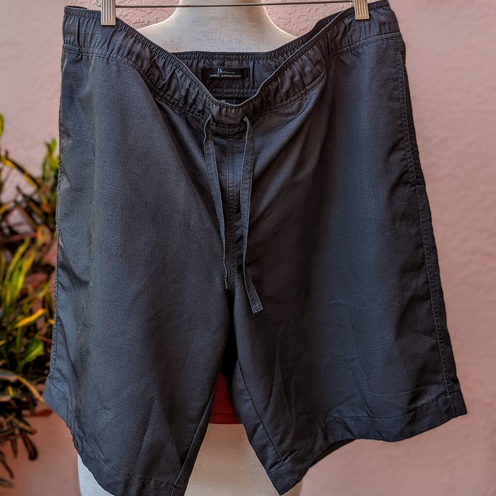 Marc Anthony dark gray drawstring & elastic shorts